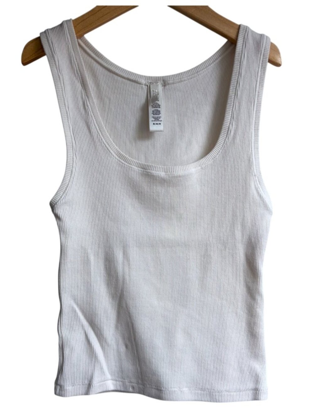 SKIMS Classic Ribbed Tank Top - White